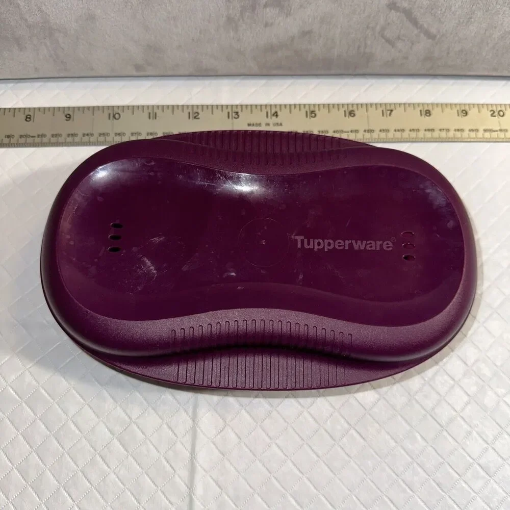 Tupperware Breakfast Microwave Omelet‎ Egg Cooker 6996B Purple w/ 2 inserts